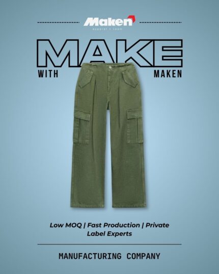 Maken Olive Utility Cargo Pants