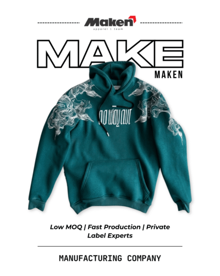 Maken Teal "No Way Out" Graphic Hoodie