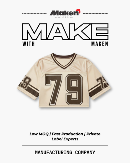 Maken Beige & Brown Numbered Jersey