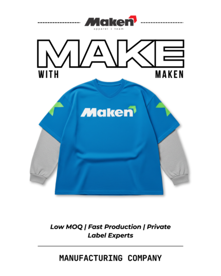 Maken Blue & Grey Layered-Look Tee