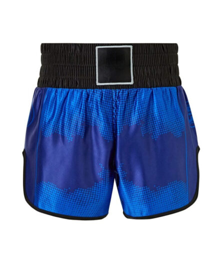 Custom Royal Blue Halftone Graphic Muay Thai / Kickboxing Shorts