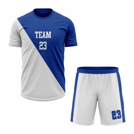 Custom Blue white Sublimation Tennis Uniform